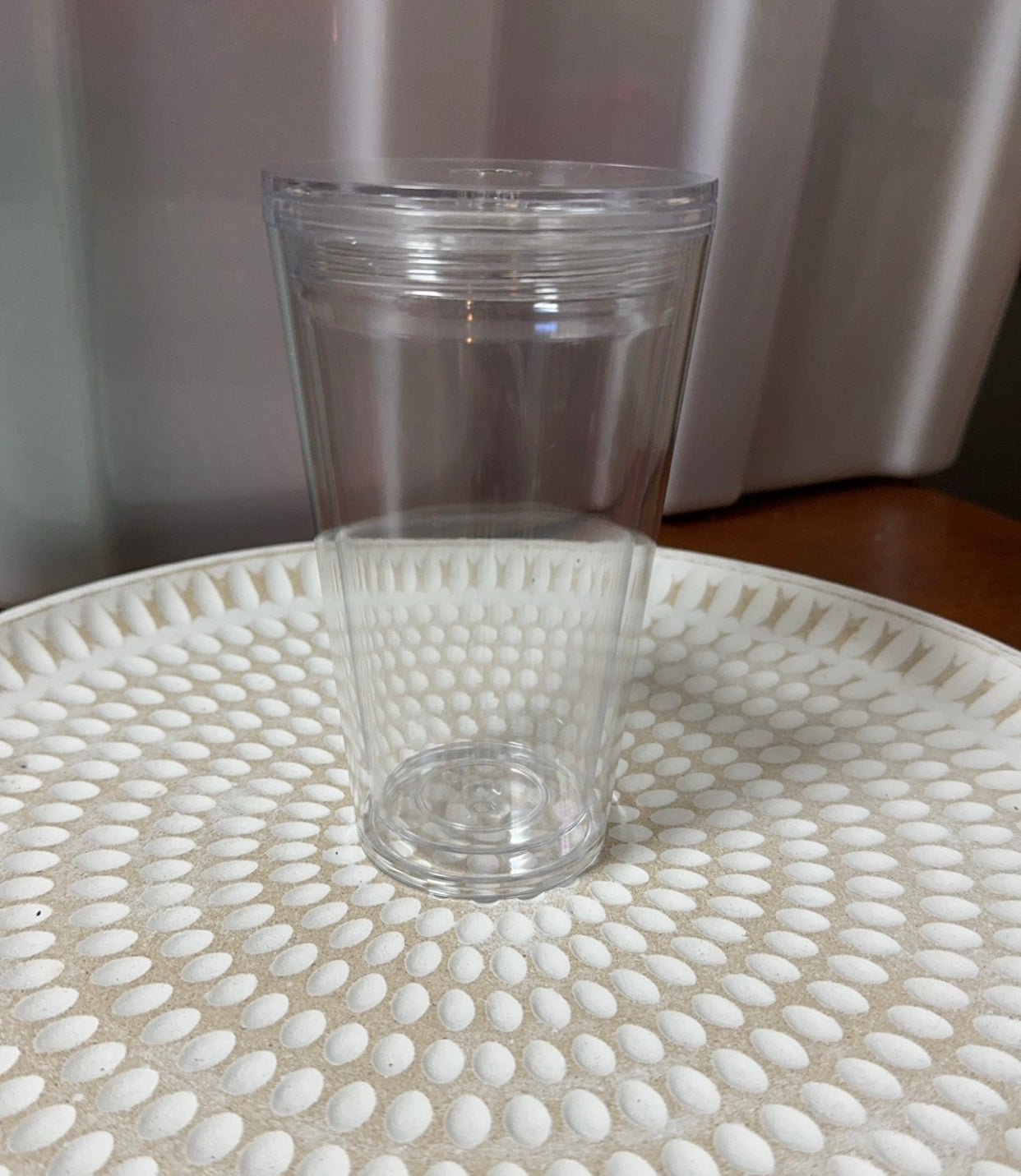 Custom 16oz Acrylic snow globe tumbler