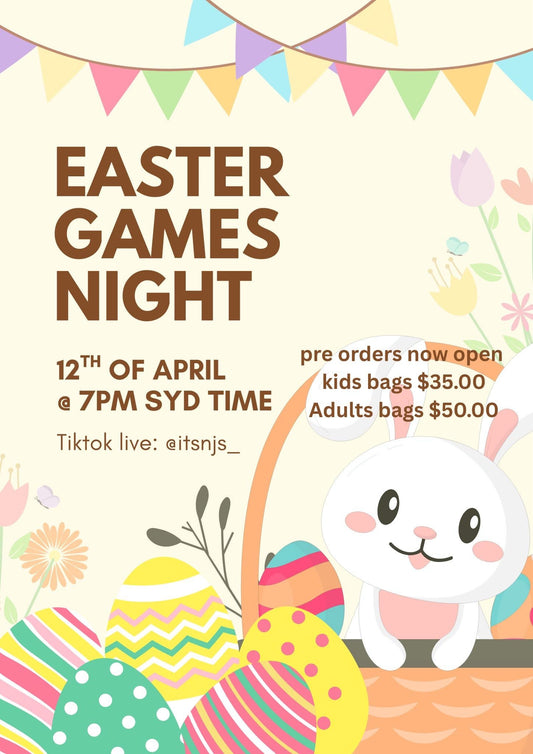 Easter games night bags